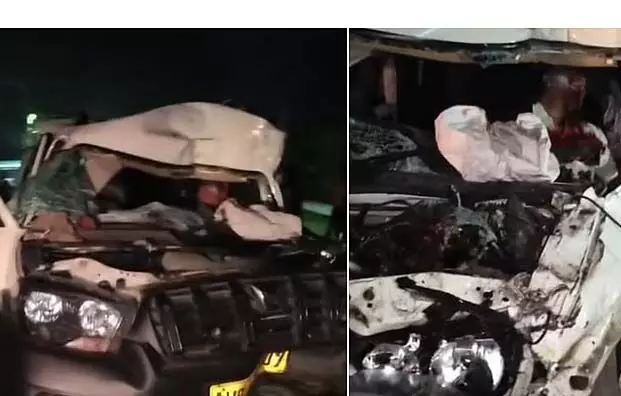 ट्रक की टक्कर से 2 लोगों की मौत