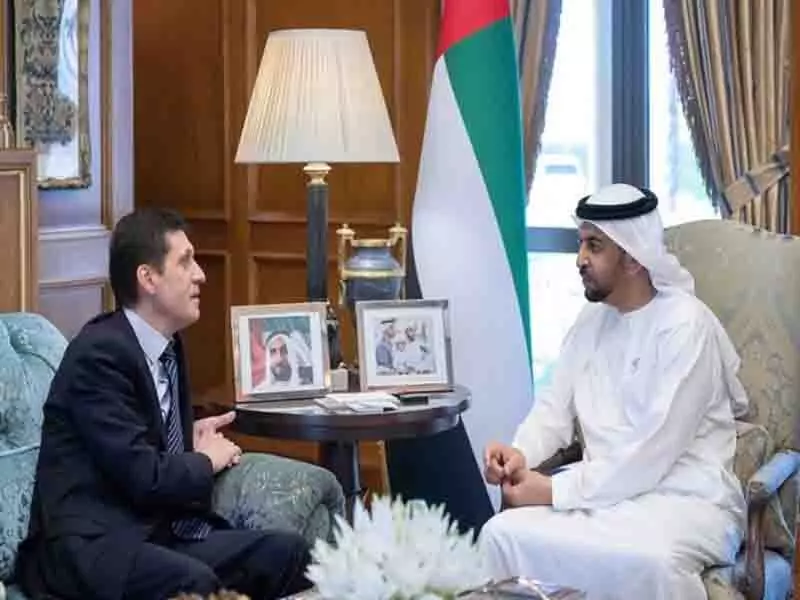 हमदान बिन जायद ने UAE में रूसी राजदूत का स्वागत किया