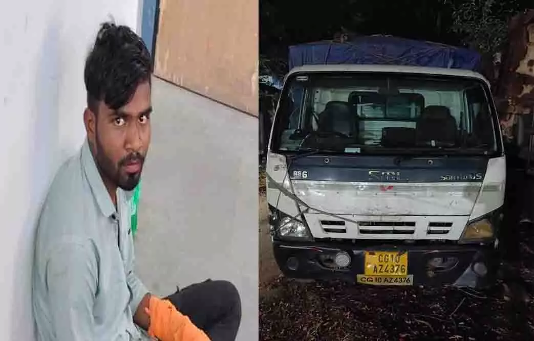 अवैध कबाड़ छाल पुलिस ने पकड़ा, माजदा वाहन समेत 85 हजार का स्क्रैप जप्त
