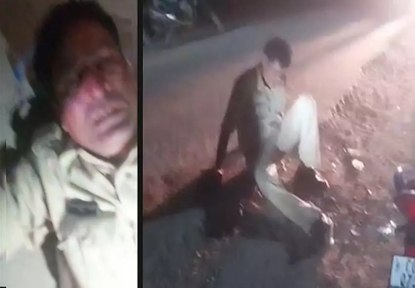 पुलिसकर्मी ने शराब पीकर किया हंगामा, SP ने किया सस्पेंड