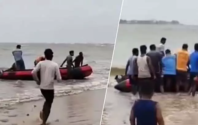 ताजपुर में समुद्र में नहाते समय पर्यटक की मौत
