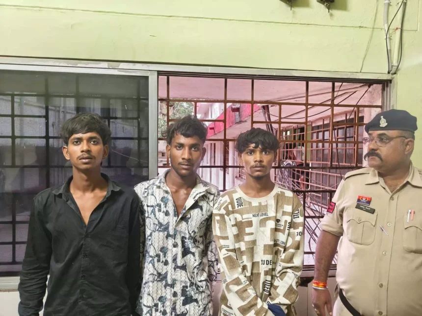 खुर्सीपार थाना पुलिस ने लूटपाट के आरोपियों को किया गिरफ्तार