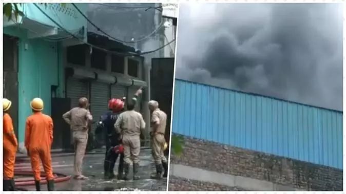 Delhi : प्लास्टिक फैक्टरी में भीषण आग, चार मजदूरों की दर्दनाक मौत