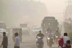 Delhi : हवा में स्मॉग और धुंध, सांस लेना हुआ मुश्किल