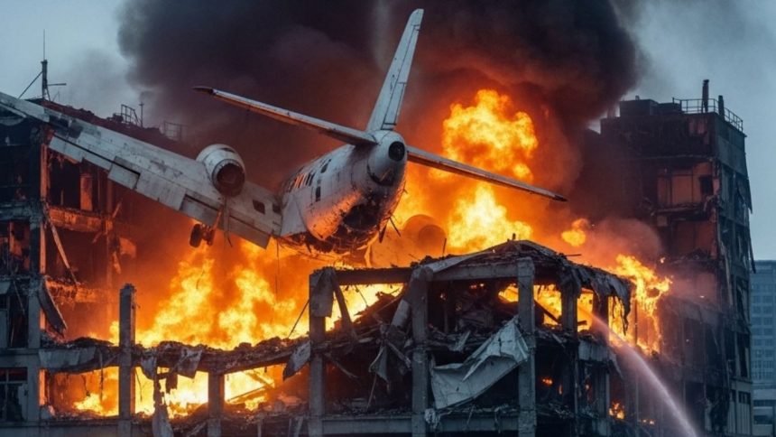Ahemdabad Plane Crash: अहमदाबाद में एयर इंडिया के विमान दुर्घटना में भारी आग लग गई, जिससे...