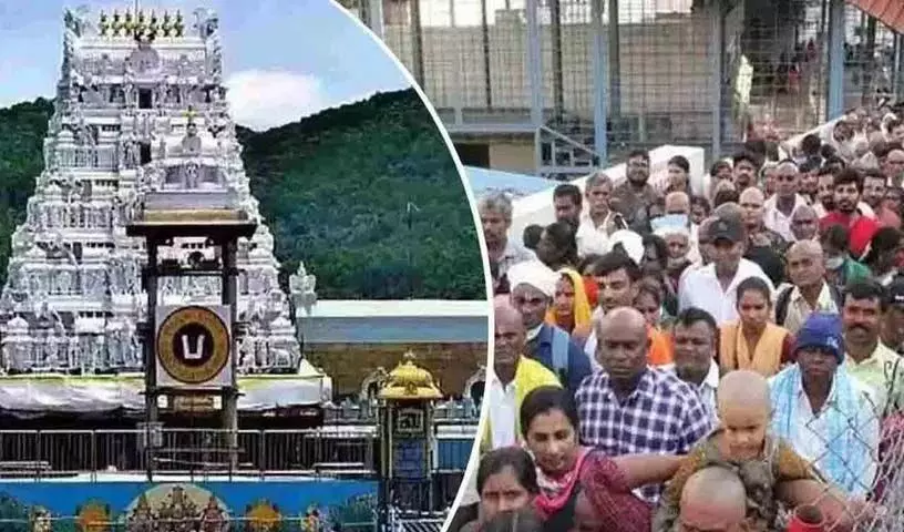 तिरुमाला में उमड़े श्रद्धालु..पूरे दिन दर्शन के लिए 10 घंटे