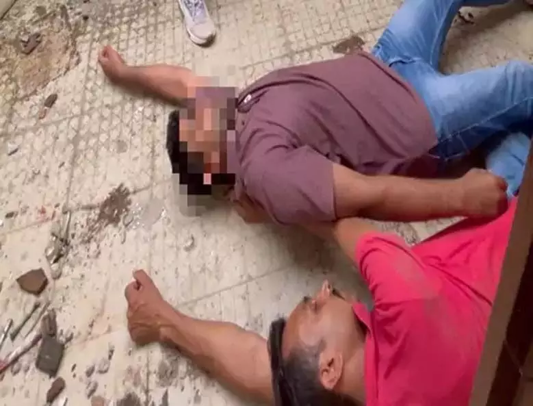 CG: दंपती हत्याकांड का पुलिस ने किया सीन रीक्रिएशन
