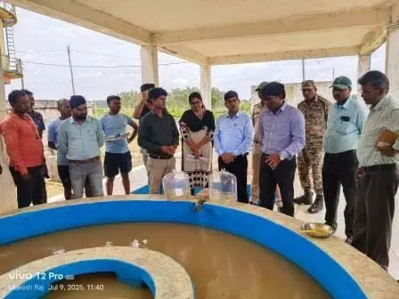 मत्स्य बीज प्रक्षेत्र बसदेई का कलेक्टर ने किया निरीक्षण