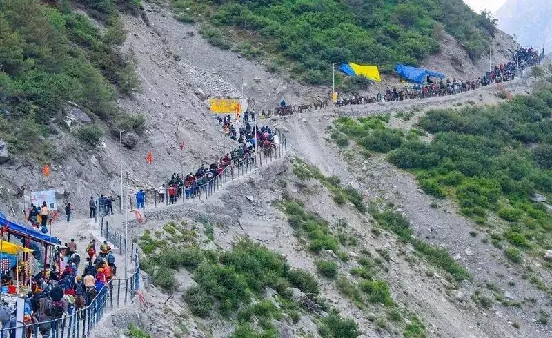 9 दिनों में 1.63 लाख श्रद्धालुओं ने की अमरनाथ यात्रा