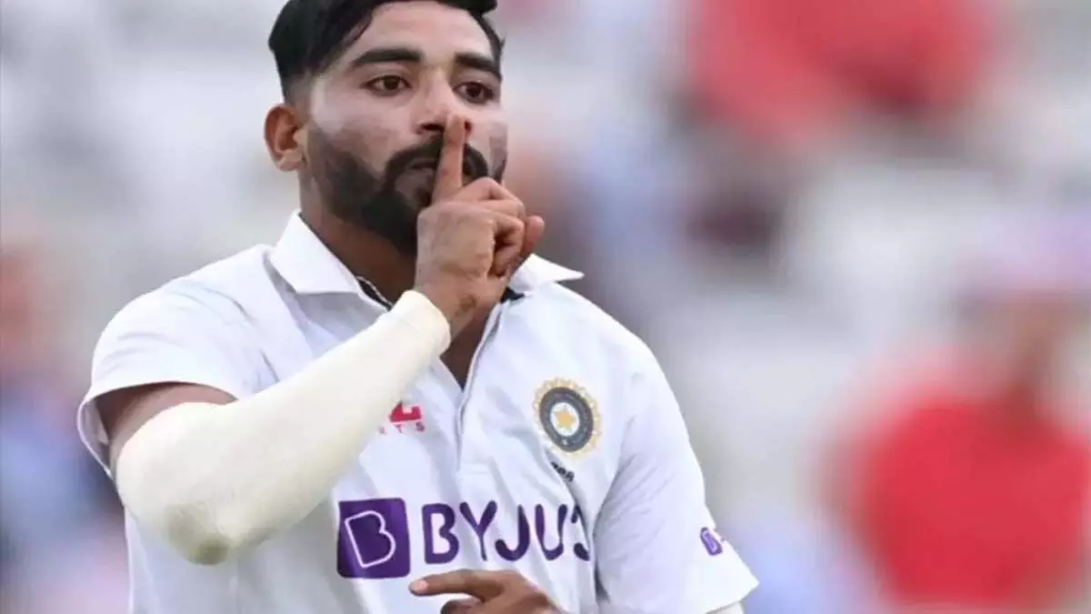 Mohammad  सिराज पर लॉर्ड्स टेस्ट बनाम इंग्लैंड के दौरान ICC आचार संहिता के उल्लंघन के लिए जुर्माना