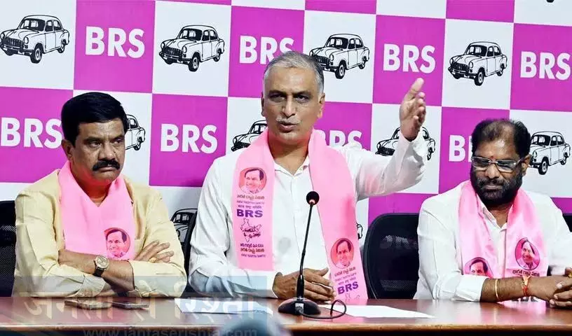 हरीश राव ने नायडू से आधी रात के समझौते पर रेवंत रेड्डी से पूछा सवाल