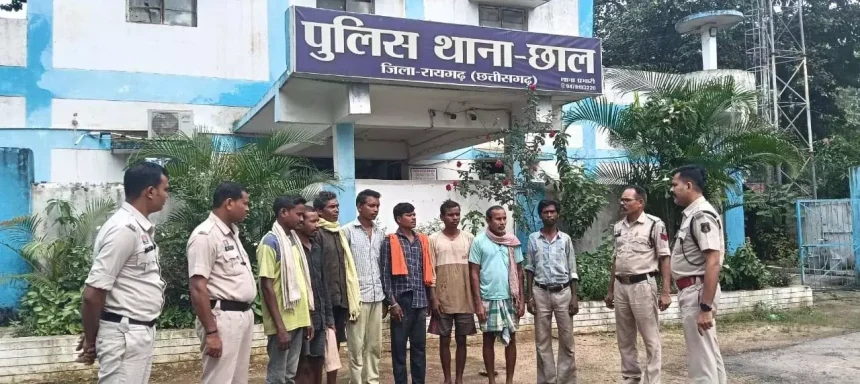 छाल पुलिस की बड़ी कार्रवाई, लंबे समय से फरार 10 वारंटी गिरफ्तार