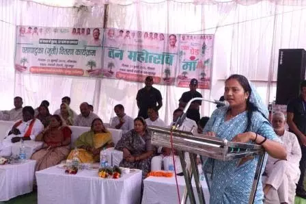 एक पेड़ मां के नाम 2.0 अंतर्गत मंत्री राजवाडे ने किया आम के पौधे का रोपण