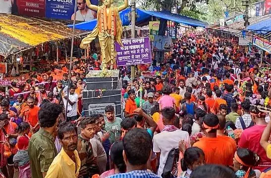श्रावणी मेले में पूरी रात पुलिस तैनात