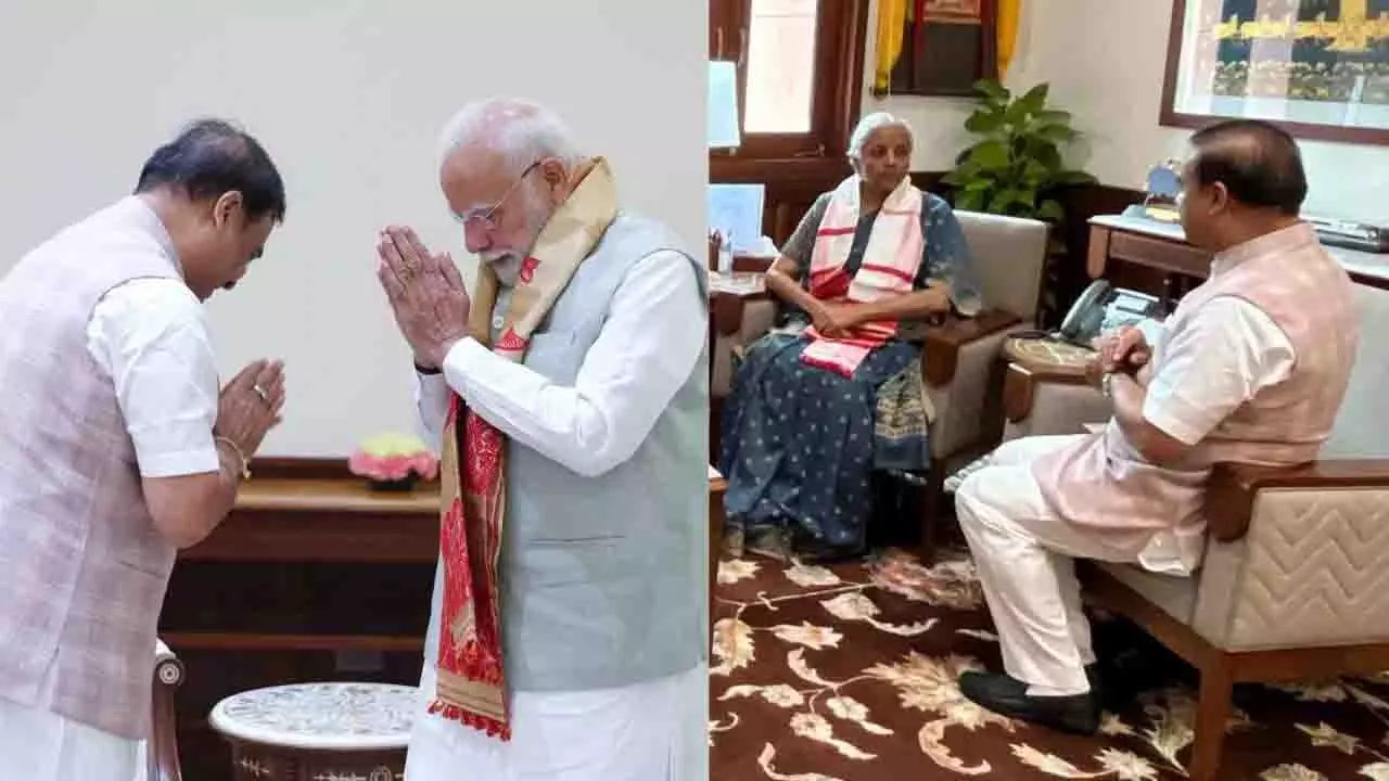 Assam के मुख्यमंत्री ने प्रधानमंत्री मोदी और वित्त मंत्री सीतारमण से मुलाकात की