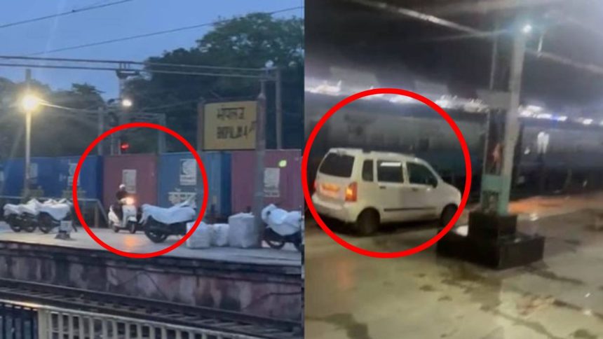 भोपाल रेलवे स्टेशन से एक चौंकाने वाला वीडियो सामने आया है, जिसमें कुछ युवक...
