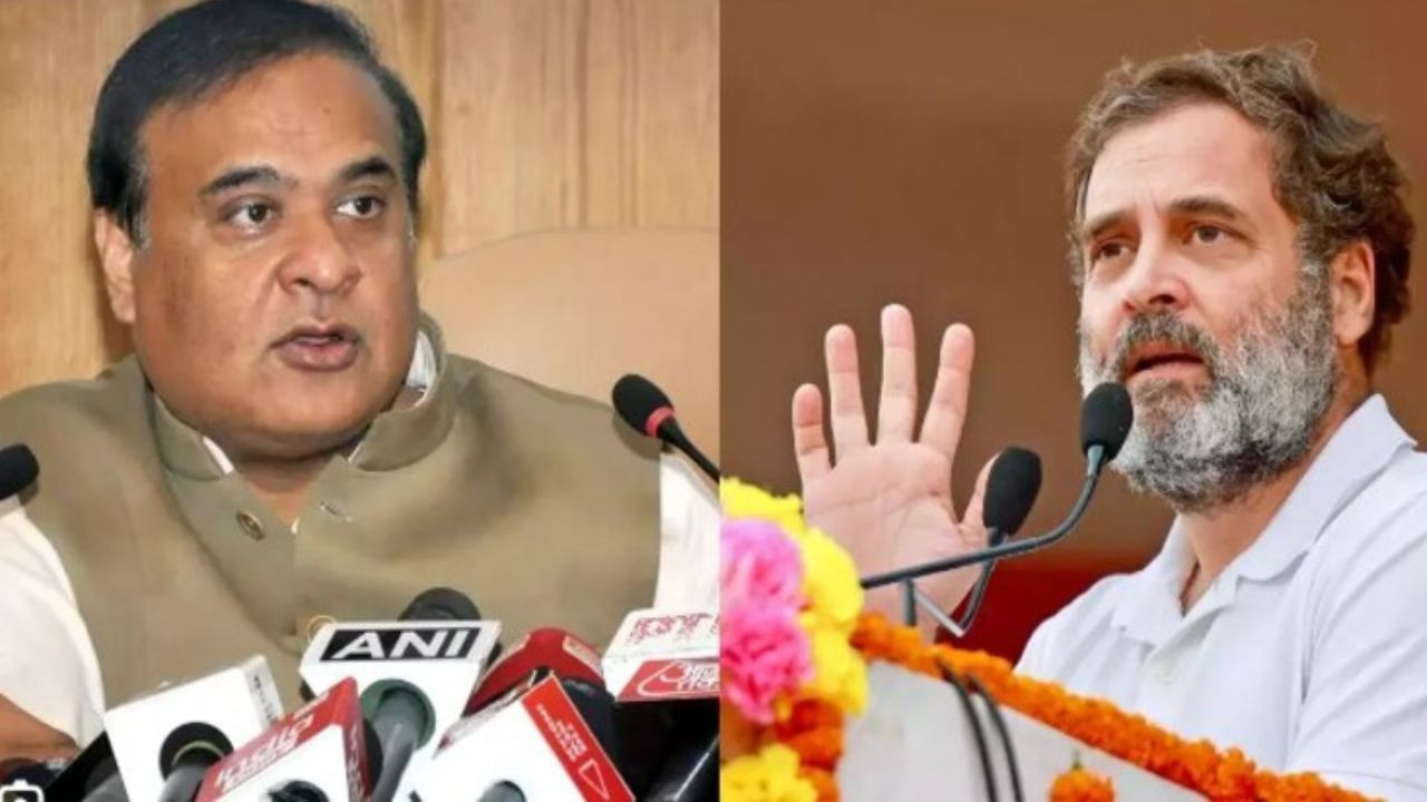 कांग्रेस सांसद राहुल गांधी ने चायगांव में पार्टी की एक बैठक में बोलते हुए...