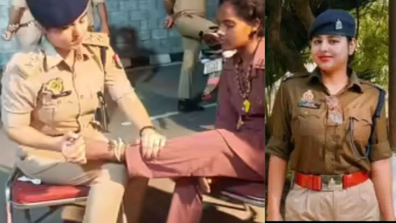 मुजफ्फरनगर में ड्यूटी पर तैनात महिला पुलिस अधिकारी ऋषिका सिंह का एक...