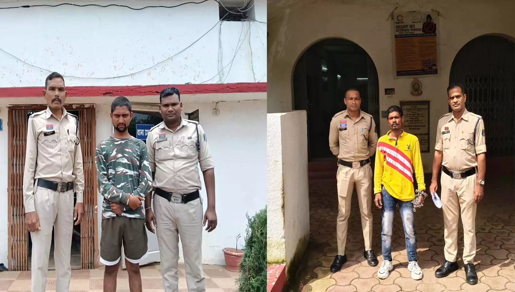 गांजा पीने वालों के खिलाफ पांच थानों की एक साथ कार्रवाई, 5 आरोपी गिरफ्तार