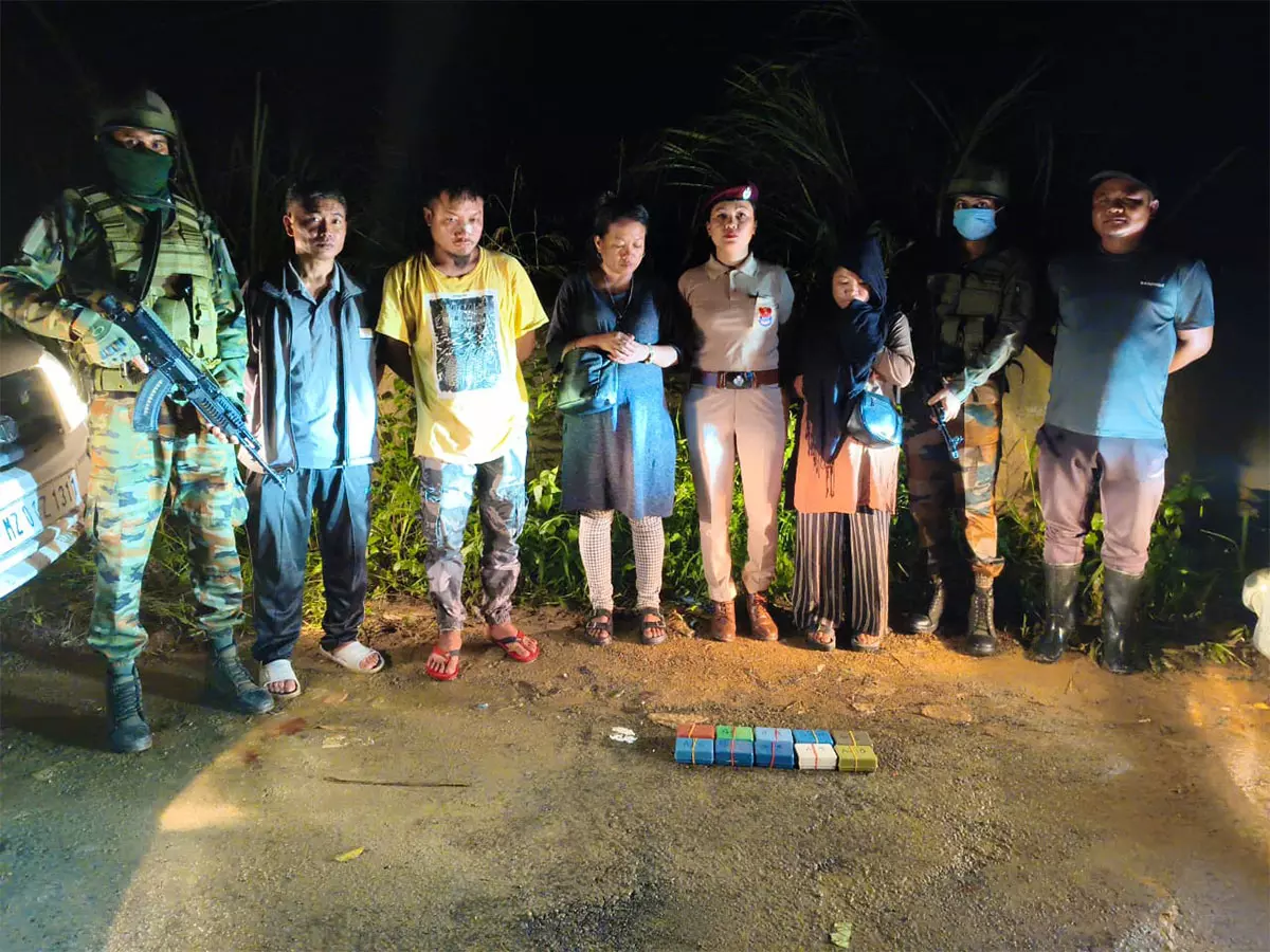 असम राइफल्स और Mizoram पुलिस ने लुंगलेई में 2.55 करोड़ रुपये की हेरोइन जब्त की, चार गिरफ्तार