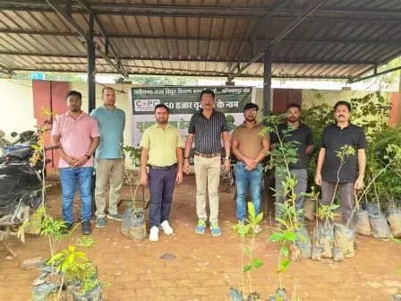 जशपुर विघुत विभाग ने अपने क्षेत्र के सभी विघुत वितरण केन्द्र में 350 पौधे लगाए
