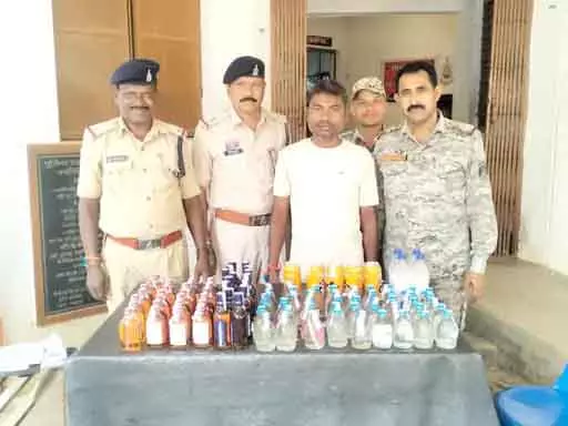 पुलिस ने अवैध शराब बिक्री पर की बड़ी कार्रवाई | Police took major action against illegal liquor sale | पुलिस ने अवैध शराब बिक्री पर की बड़ी कार्रवाई