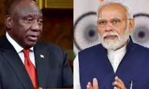 रामफोसा ने ग्लोबल आउटलुक काउंसिल में मोदी का स्वागत किया