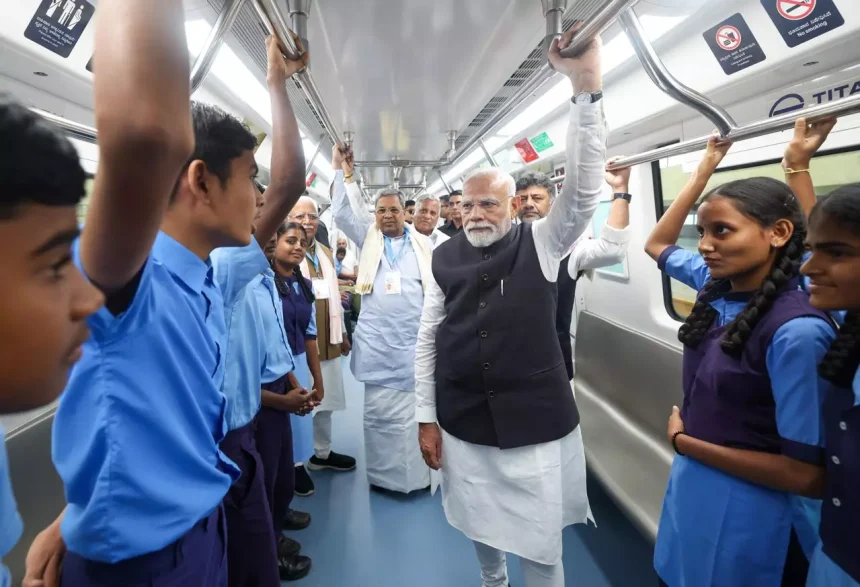 New Delhi: भारत में 11 वर्षों में मेट्रो नेटवर्क का चार गुना विस्तार | New Delhi: Metro network in India expanded four times in 11 years | New Delhi: भारत में 11 वर्षों में मेट्रो नेटवर्क का चार गुना विस्तार
