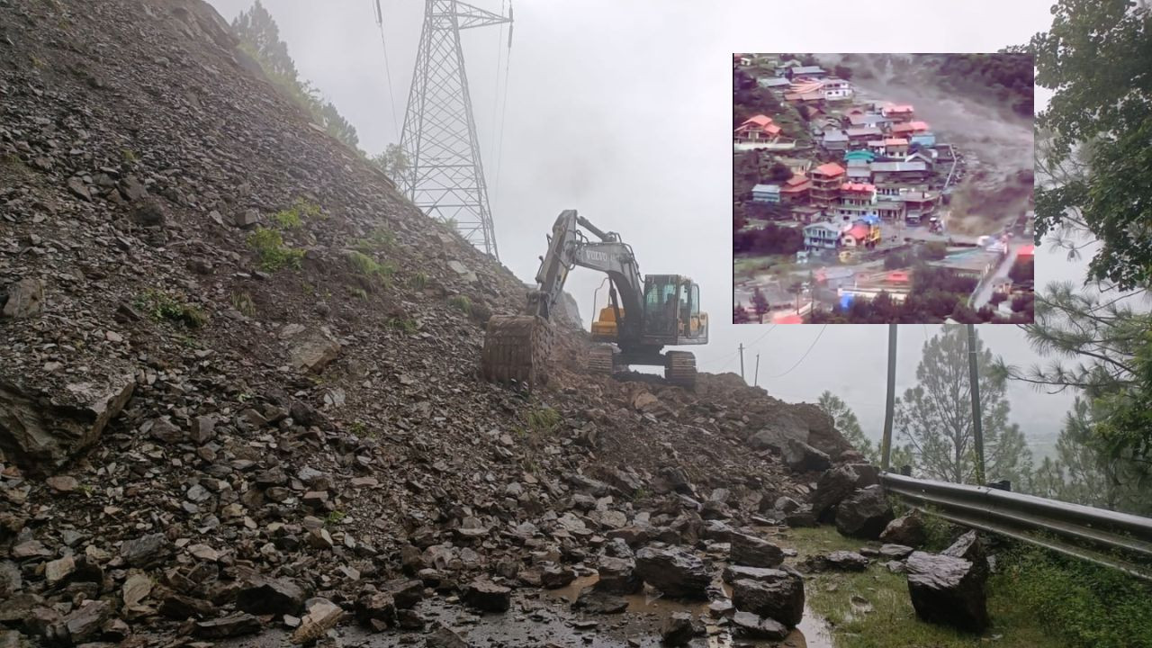 वीडियो में साफ देखा जा सकता है कि तेज बहाव ने घरों को माचिस की तीलियों की...