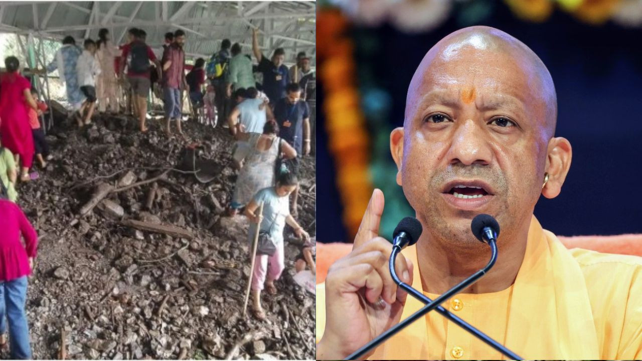 जम्मू-कश्मीर के रियासी जिले में वैष्णो देवी यात्रा मार्ग पर हुए भूस्खलन...
