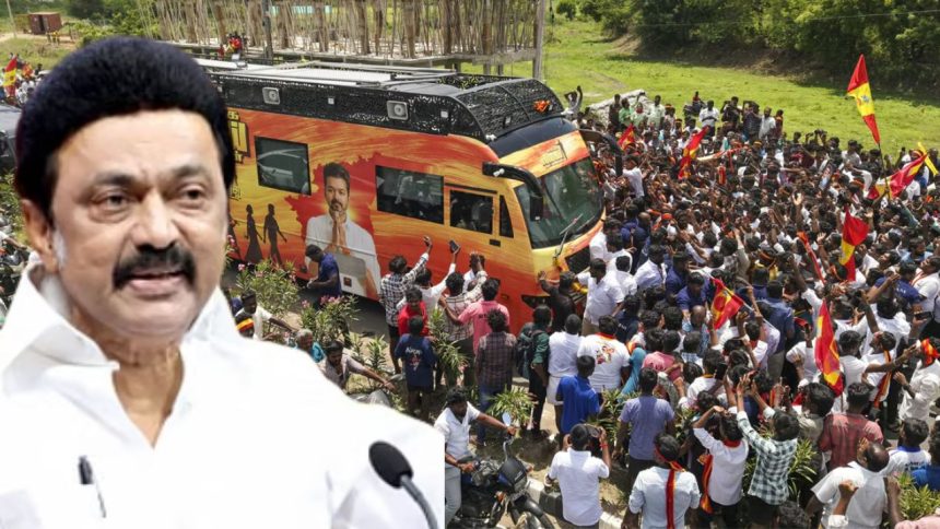 Vijay rally stampede​​​​​​​: तमिलनाडु के करूर में एक्टर-राजनीतिज्ञ विजय की रैली के...