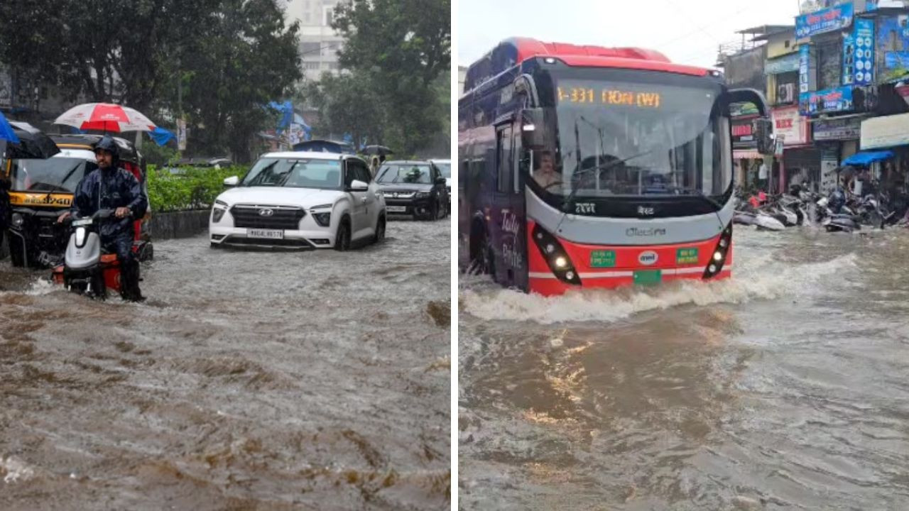 मुंबई, ठाणे और रायगढ़ में भारी बारिश के चलते आईएमडी ने रेड अलर्ट जारी किया...