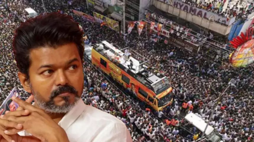 Vijay rally stampede​​​​​​​: तमिलनाडु के करूर में एक्टर-से-राजनीतिज्ञ बने विजय की रैली...