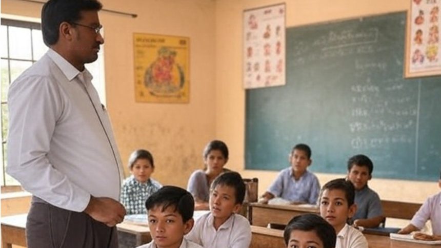 छात्रों द्वारा स्कूल में पढ़ाई की जगह मजदूरी करने का वीडियो सोशल मीडिया पर...