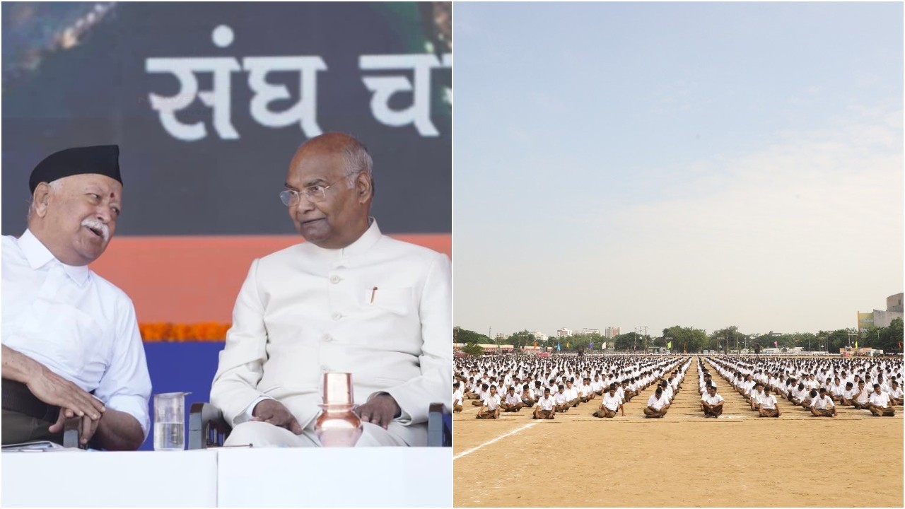 RSS 100 Years: आरएसएस प्रमुख मोहन भागवत ने नागपुर में विजयादशमी उत्सव पर भाषण देते...