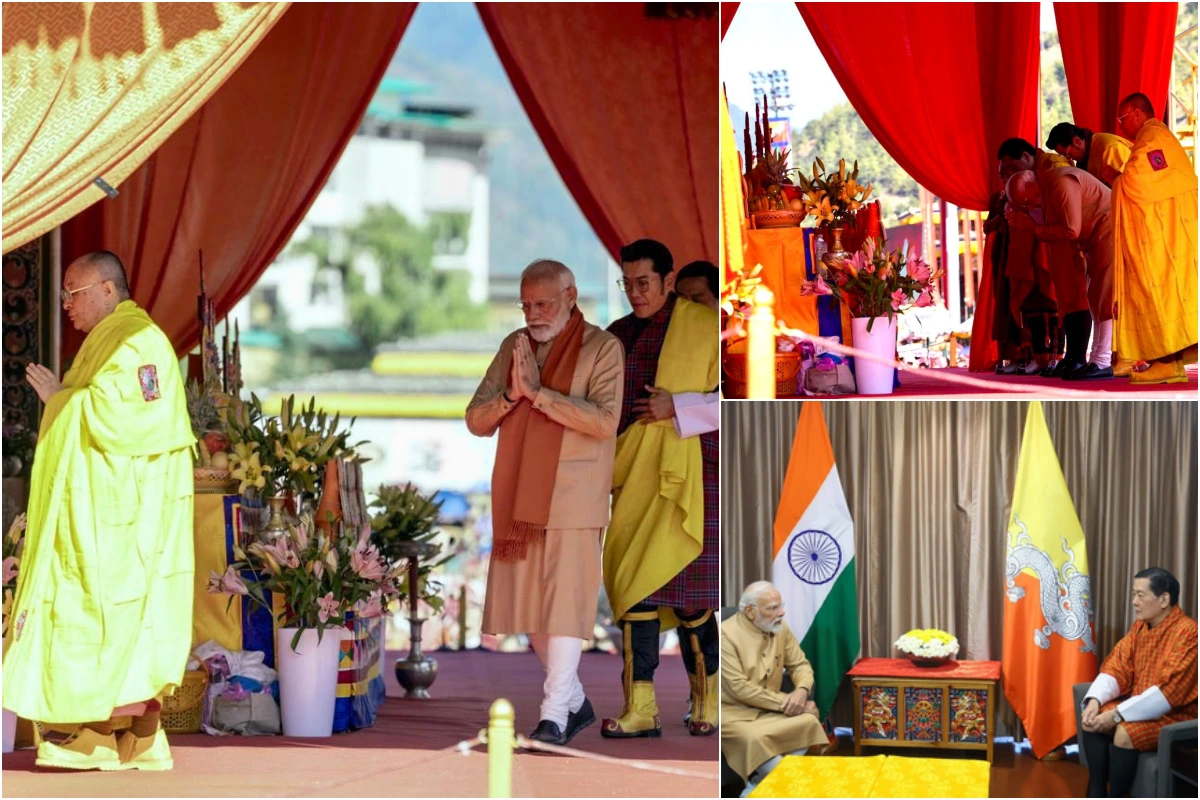 PM मोदी ने भूटान के चौथे नरेश से की मुलाकात, वैश्विक शांति प्रार्थना महोत्सव