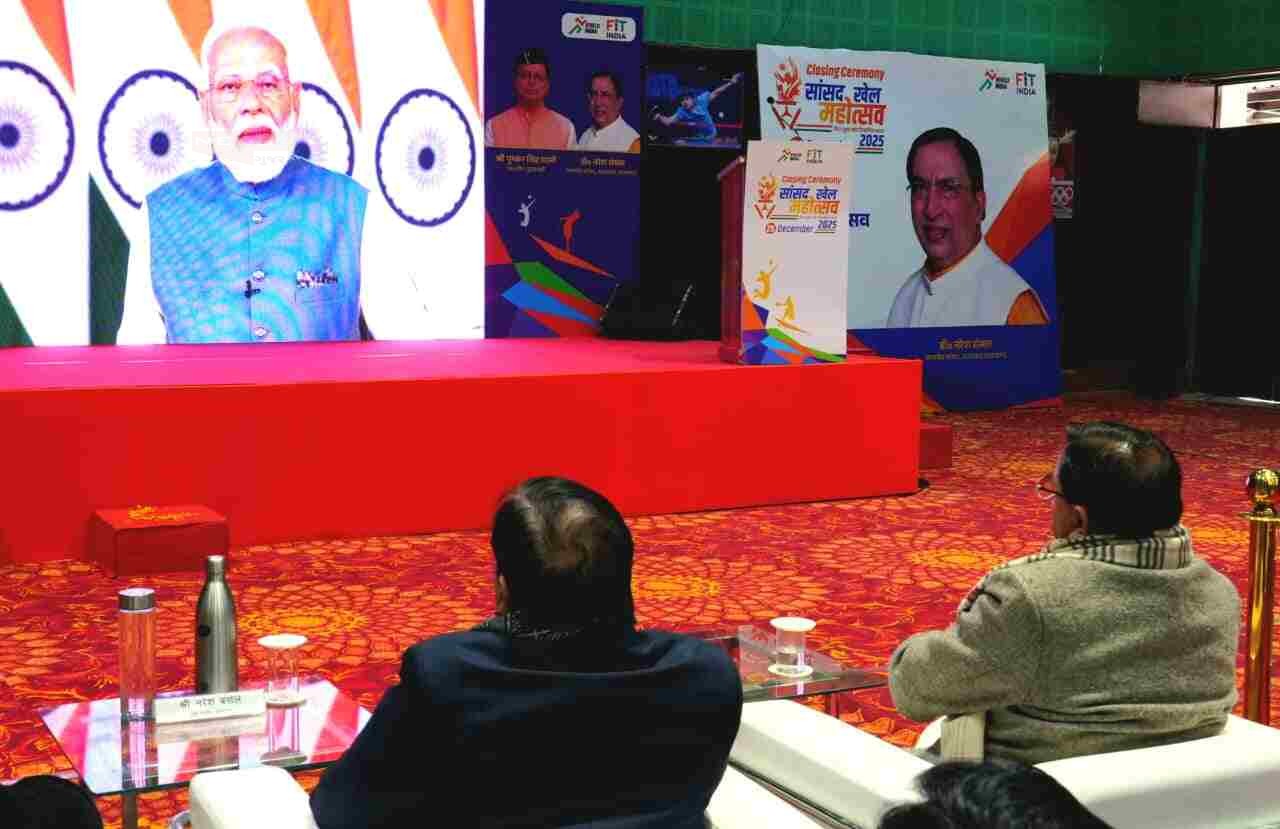सांसद खेल महोत्सव के समापन समारोह में सीएम धामी ने किया प्रतिभाग, PM ने खिलाड़ियों को किया वर्चुअल संबोधित