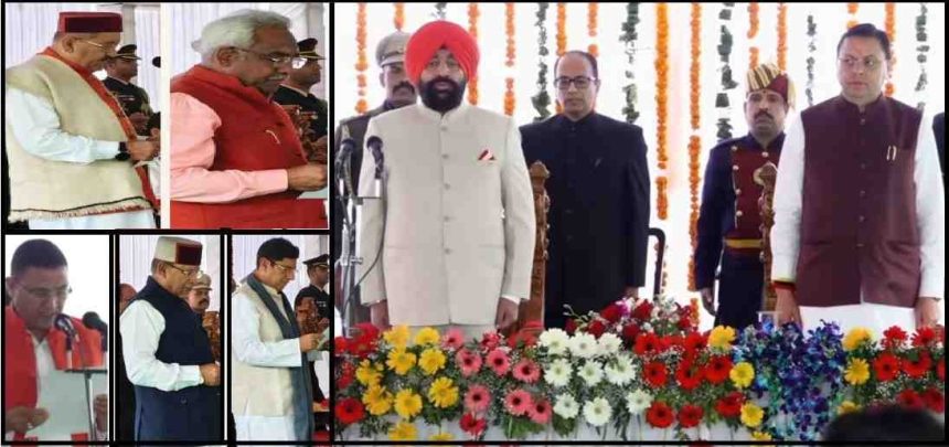 उत्तराखंड: धामी मंत्रिमंडल का विस्तार: पांच विधायकों ने मंत्री पद की शपथ ली