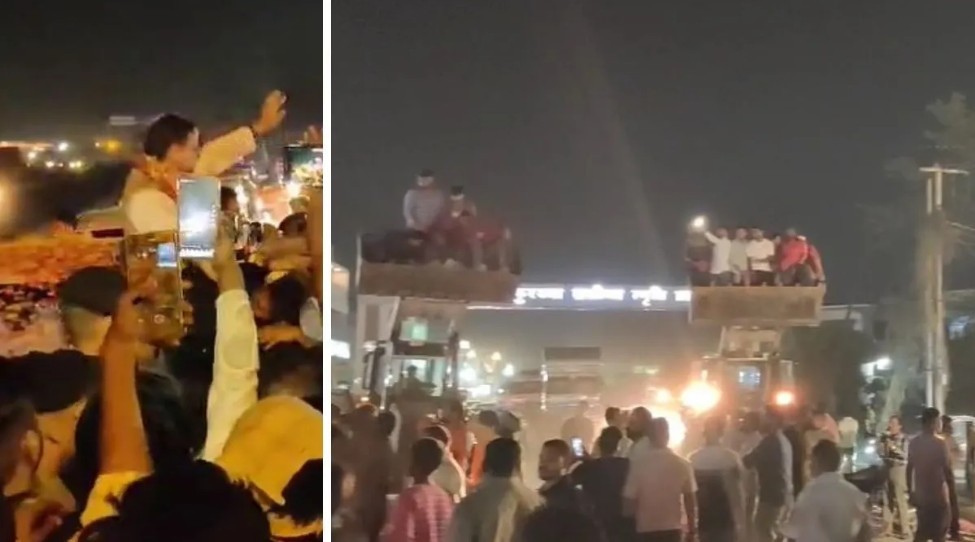धुरंधर धामी का बुलडोजर से स्वागत, किच्छा में सड़कों पर उमड़ी लोगों की भीड़