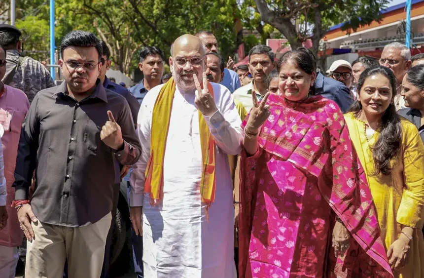 કેન્દ્રીય ગૃહમંત્રી અમિત શાહ, મુખ્યમંત્રી ભૂપેન્દ્ર પટેલે મતદાન...