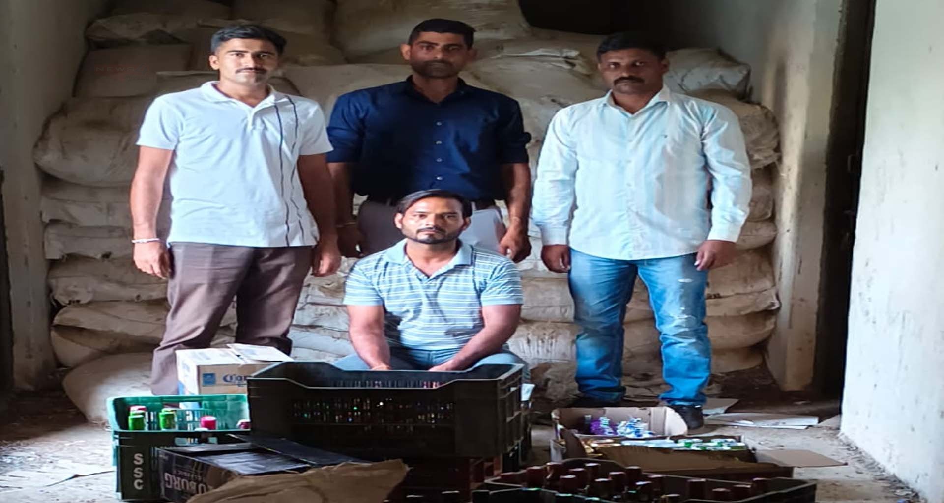 ઊંઝા પોલીસની મોટી કાર્યવાહી: ભેમાતપોળમાંથી ₹1.73 લાખનો દારૂ ઝડપાયો, એકની...
