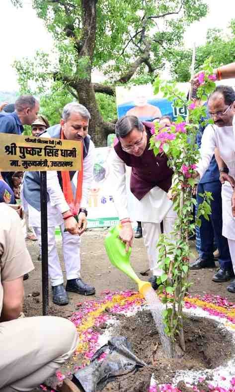 भीमताल झील के किनारे खिलेगा बोगनबेलिया का रंग, सीएम धामी ने शुरू किया सौंदर्यीकरण अभियान